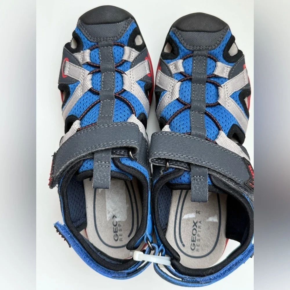New Geox Sandals Kids Blue and Black Sandals US 3.5​